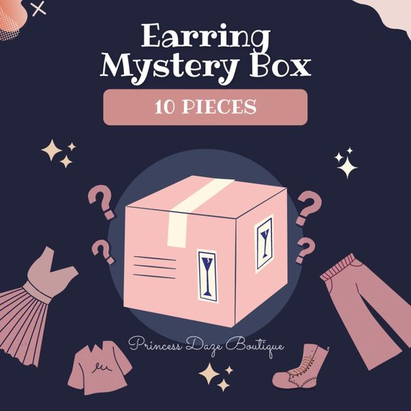 Earring Mystery Box! 10 Pairs‎ - Picture 1 of 1